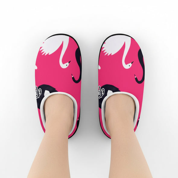 ETC Love Swan Cotton Slippers