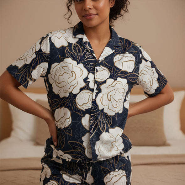 ETC Summer Peonies Pajama Set