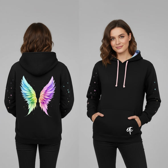 Rainbow Angel Wings Hoodie