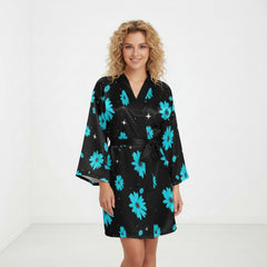 ETC Blue Daisies Kimono Robe