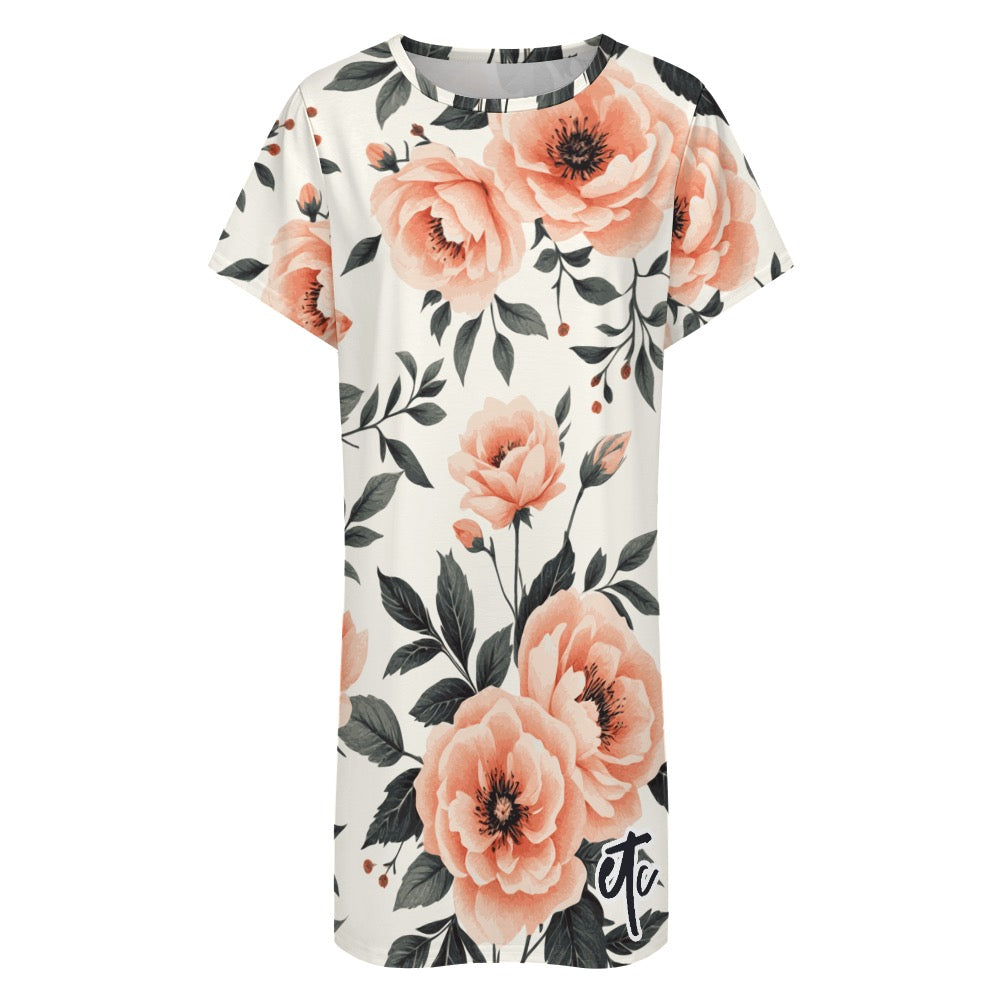 ETC Summer Floral Tee Dress