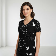 ETC V Neck Free Spirit Tee