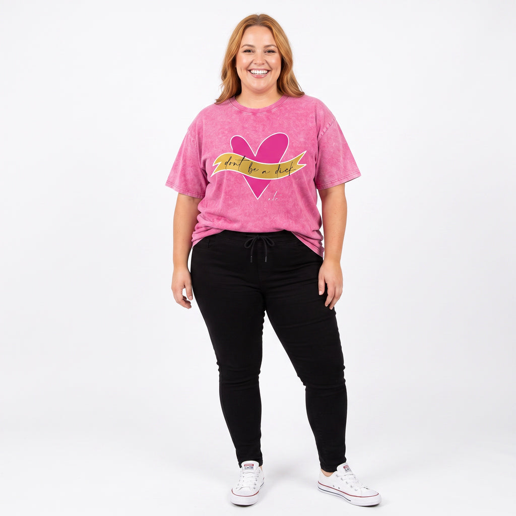 ETC Pink Don't be a D Vintage Pink Tee