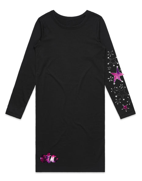 ETC Galaxy Custom Long Sleeve Dress - Matariki Special