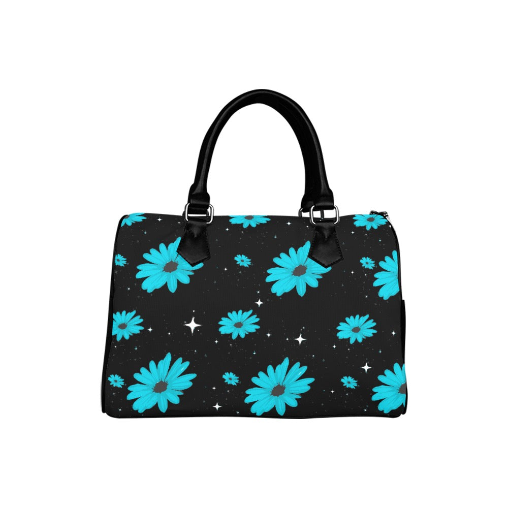 ETC Blue Daisies Barrel Handbag