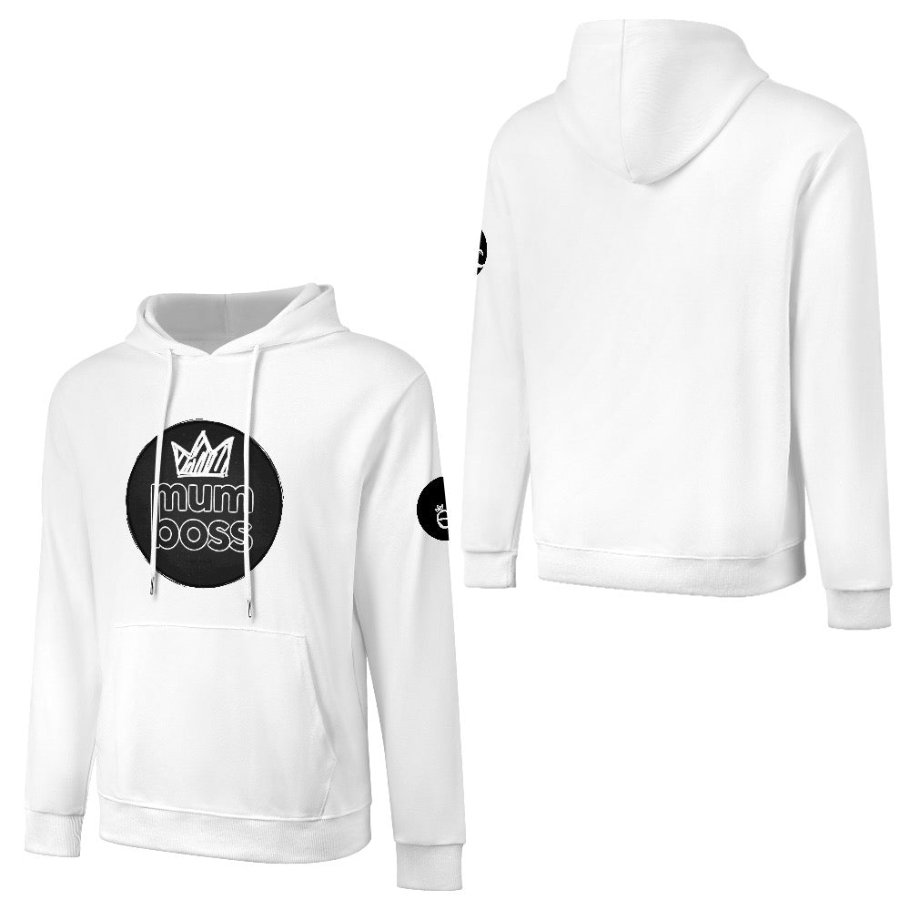 ETC Mum Boss White Cotton Hoodie