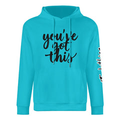 ETC Blue You've got this Cotton Hoodie
