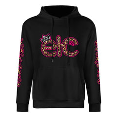 ETC Pink Leopard Cotton Hoodie