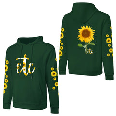 ETC Sunflower Green Cotton Hoodie