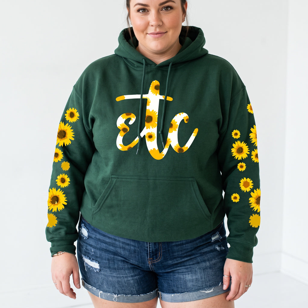 ETC Sunflower Green Cotton Hoodie