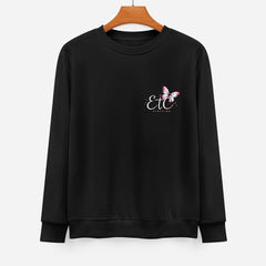 ETC Butterfly Cotton Crew - Black