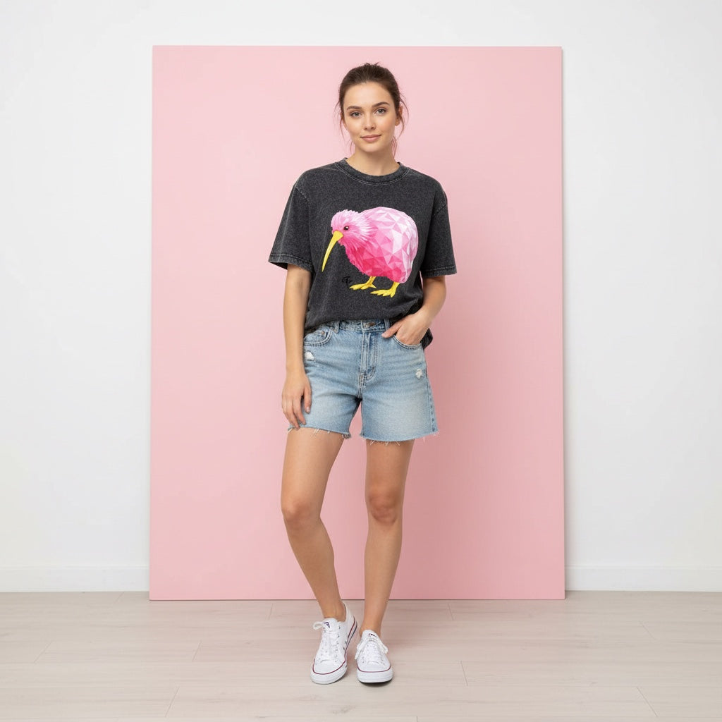ETC Pink Kiwi Vintage Tee