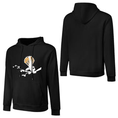 ETC Mustard Floral Fantail Cotton Hoodie