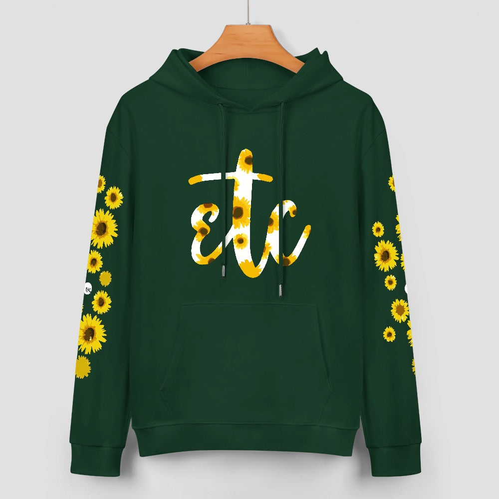 ETC Sunflower Green Cotton Hoodie