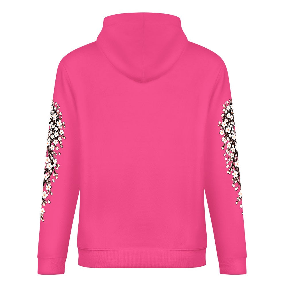 ETC Cherry Blossom Stencil Pink Hoodie