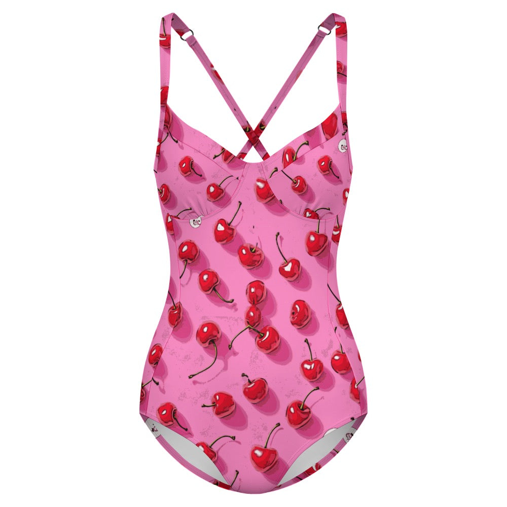 ETC Pink Cherries one piece