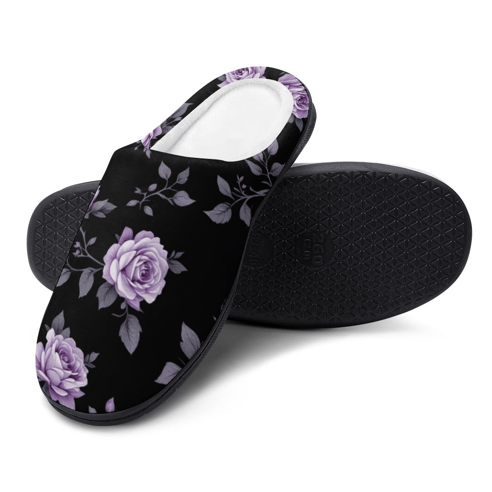 ETC Fleur Violette Cotton Slippers