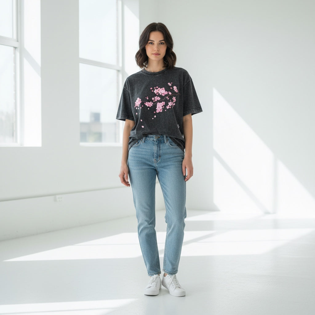 ETC Cherry Blossom Vintage Wash Tee