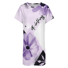 ETC Floral Block Tee Dress