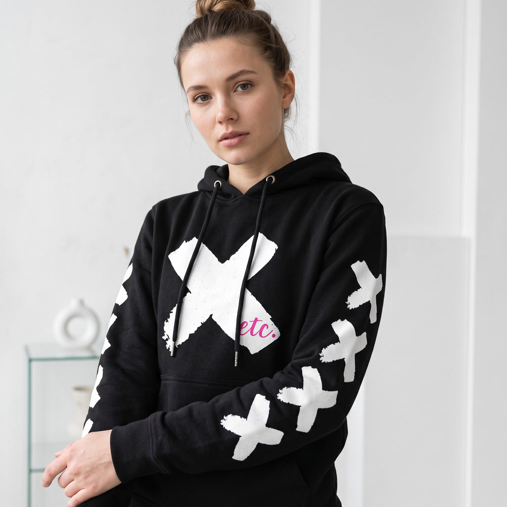 ETC Hot X Hoodie Cotton Black