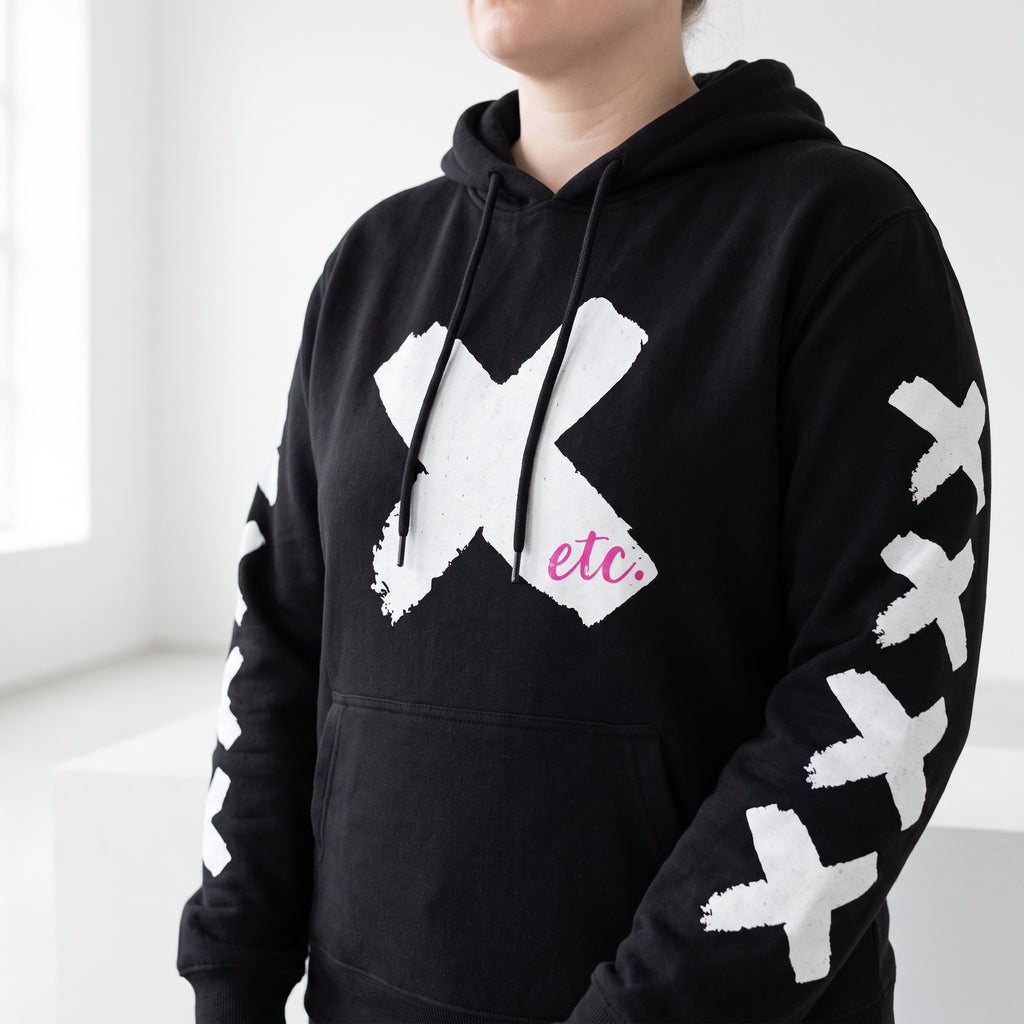 ETC Hot X Hoodie Cotton Black