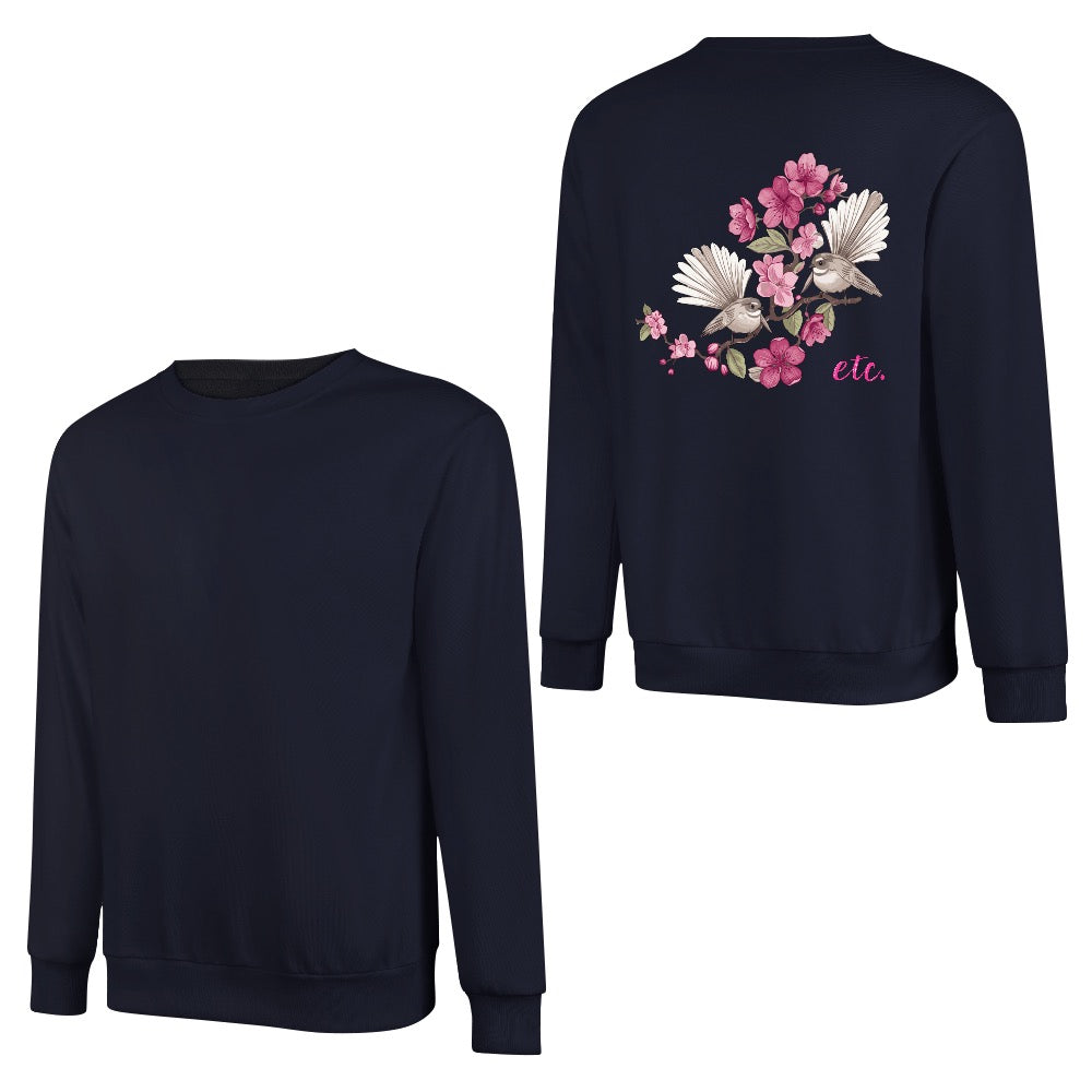 ETC Floral Fantail Cotton Crew