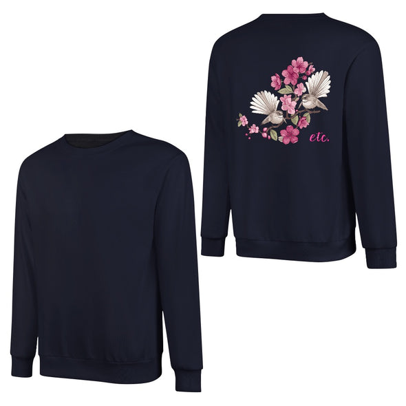 ETC Floral Fantail Cotton Crew