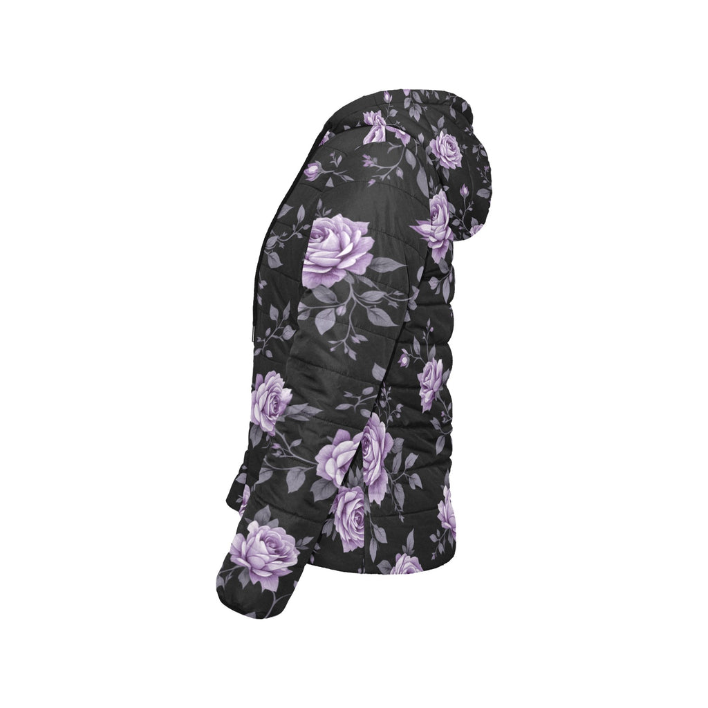 ETC Fleur Violette Hooded Puffer Jacket