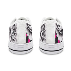 ETC Hot Pink Monochrome Floral Sneakers