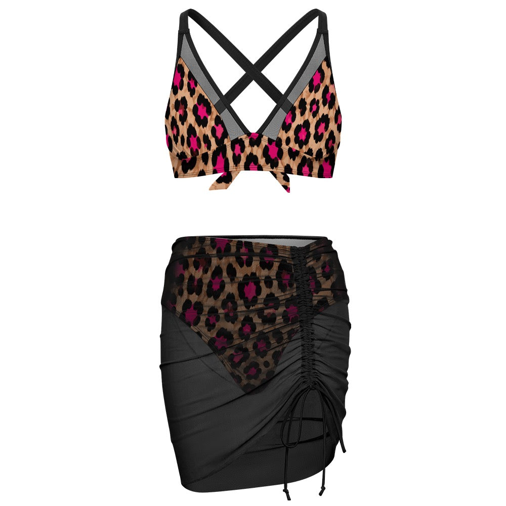 ETC Leopard Swim Suit - With Skirt