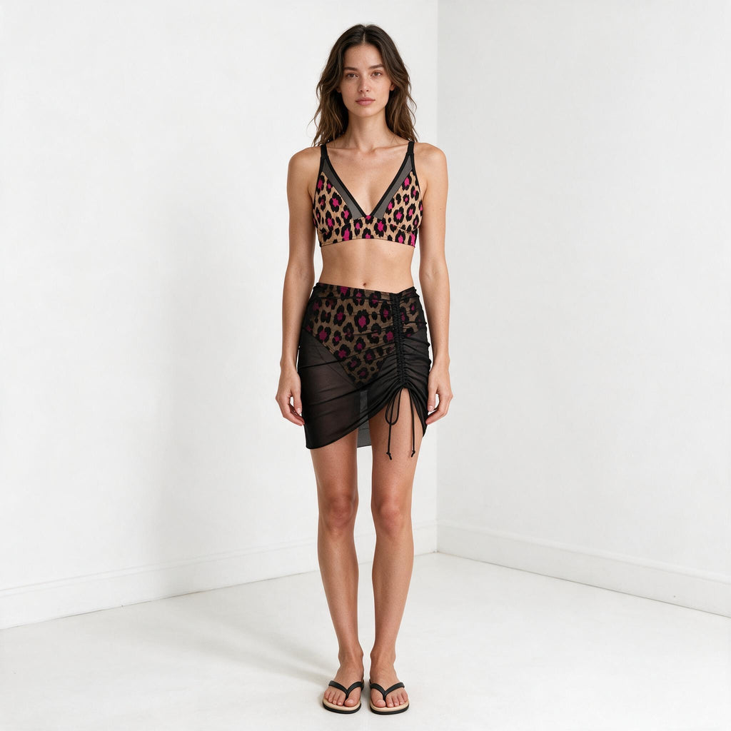 ETC Leopard Swim Suit - With Skirt