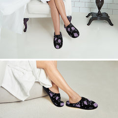 ETC Fleur Violette Cotton Slippers