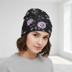 ETC Fleur Violette Knitted Beanie