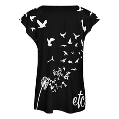 ETC Free Spirit Ice Silk Ruffle Tee