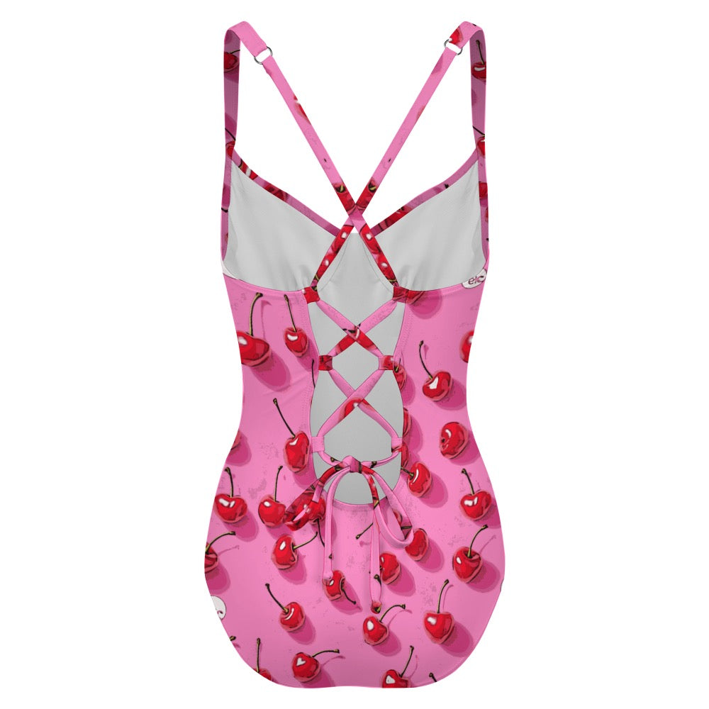 ETC Pink Cherries one piece