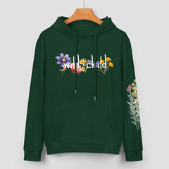 ETC Wild Child Forest Green Cotton Hoodie