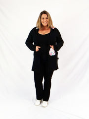 ETC Teal Leopard Cardi