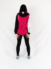 ETC Teal Leopard Zip Up Hoodie