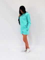 Aqua Embroidered ETC Logo Set