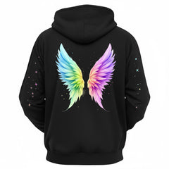 Rainbow Angel Wings Hoodie