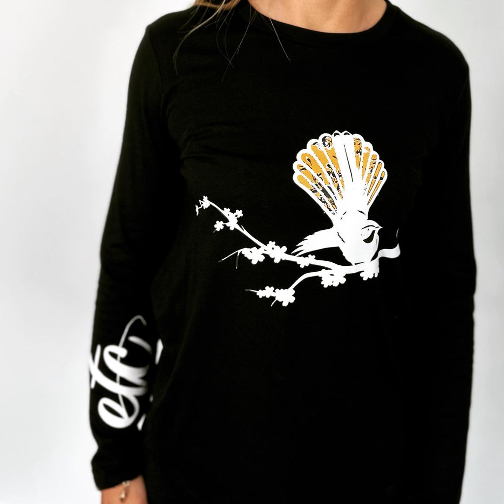 Floral Fantail Long Sleeve Tee