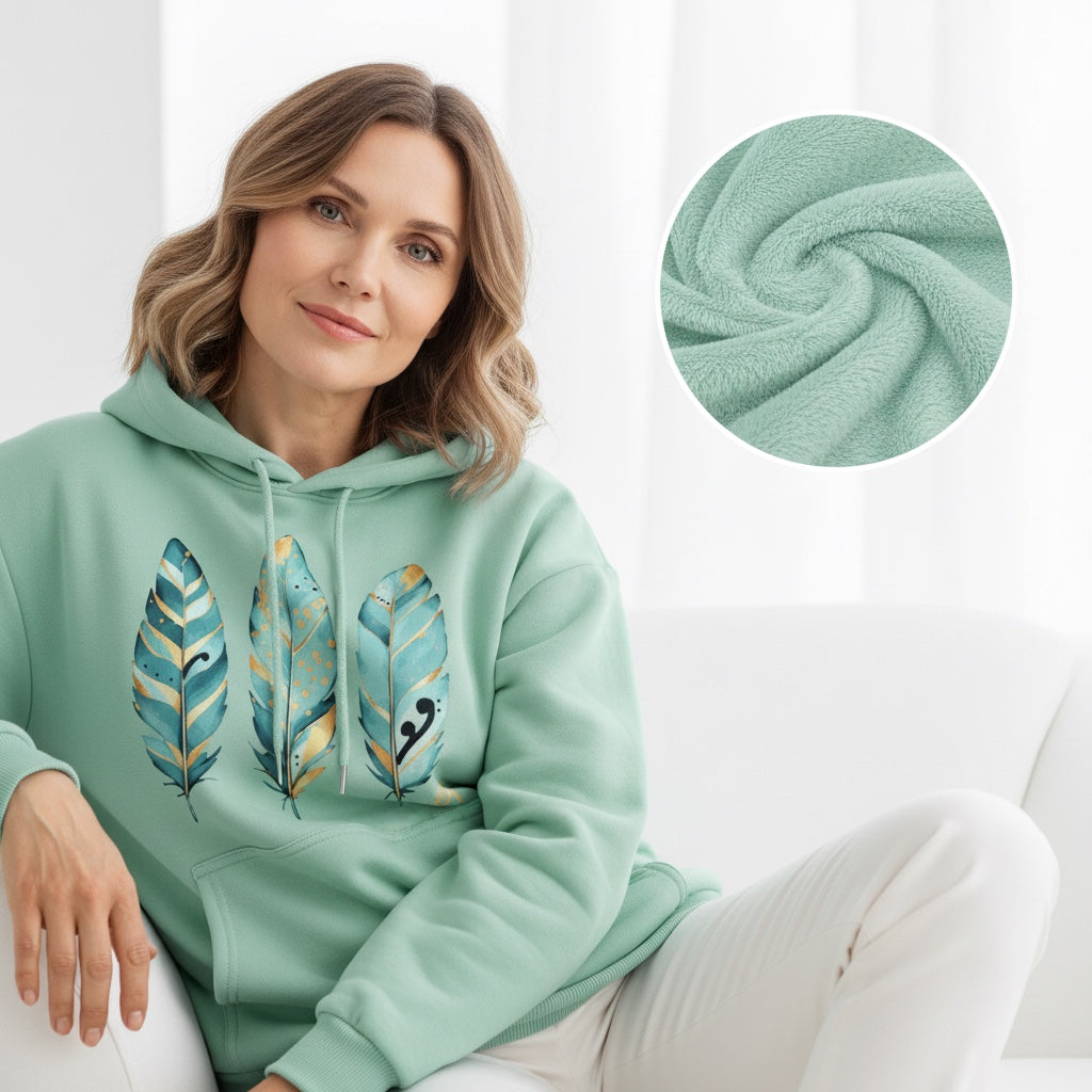 ETC Mint Feather Minx Fleece Hoodie