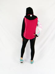 ETC Teal Leopard Zip Up Hoodie