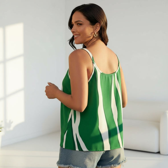 Black Friday Deal 3 -  Xmas Green Chiffon Singlet