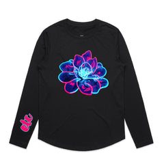 Neon Flower Long Sleeve Shirt