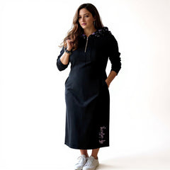 ETC spring fleurs violettes maxi dress