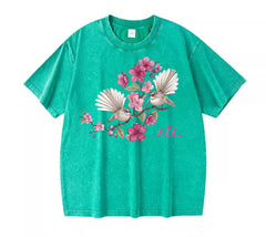 ETC Floral Fantail Vintage Cotton Tee - LIMITED EDITION MINT