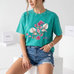 ETC Floral Fantail Vintage Cotton Tee - LIMITED EDITION MINT