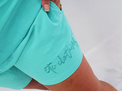 Aqua Embroidered ETC Logo Set