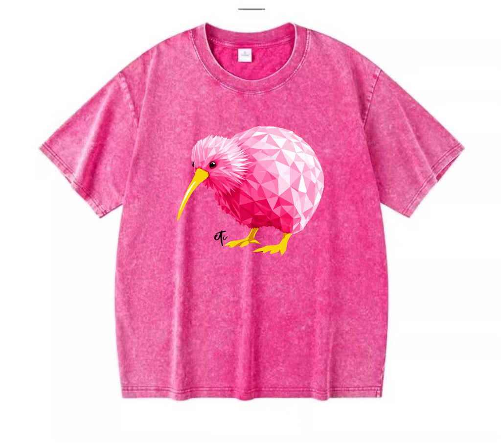 ETC Pink Kiwi Vintage Pink Vintage Tee LIMITED EDITION